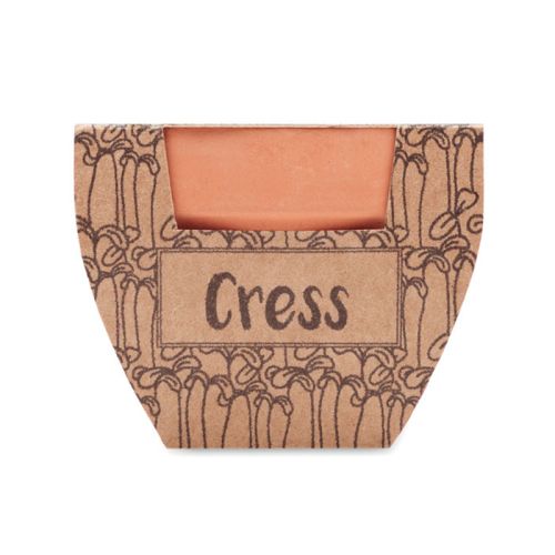 Terrakottapotte med karse - Billede 2